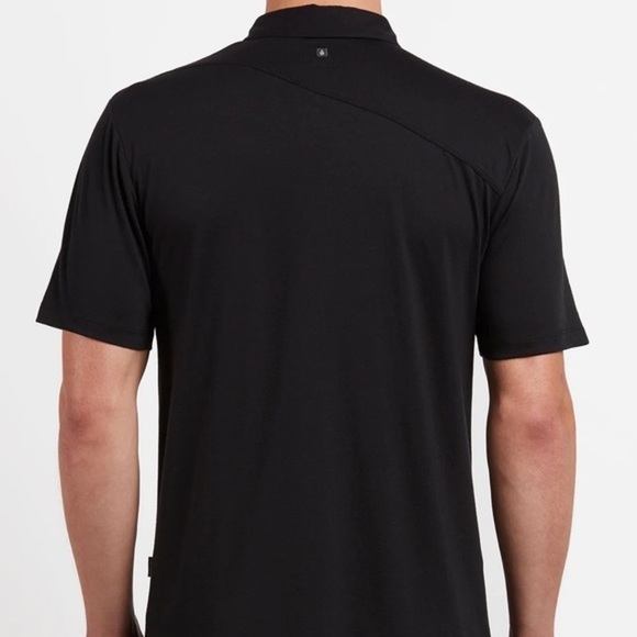 🏷️ 4/$25 Volcom Banger Short Sleeve Collar Polo Shirt in Tinted Black, Size M - Picture 8 of 8